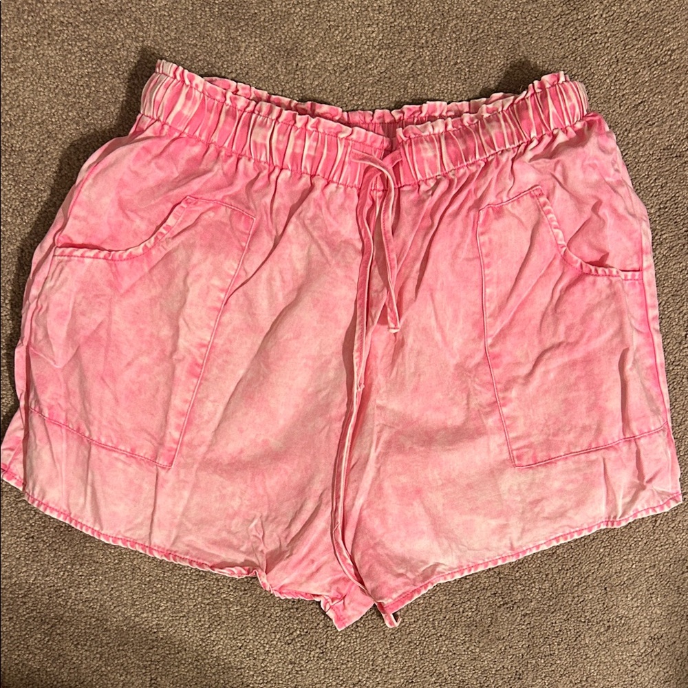 Hot pink faded Women's Shorts
